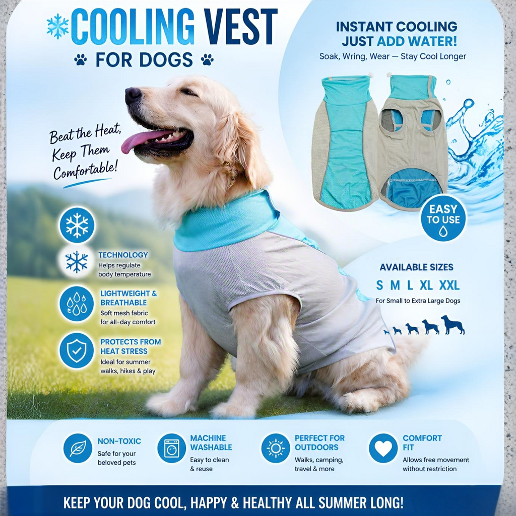 Mesh Breathable Dog Vest – Lightweight Summer Tank for Active Dogs | HoppePet