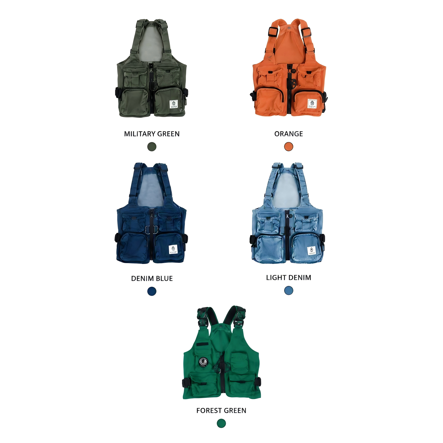 Denim Dog Harness Vest – Adventure Utility Jacket with D-Ring | HoppePet