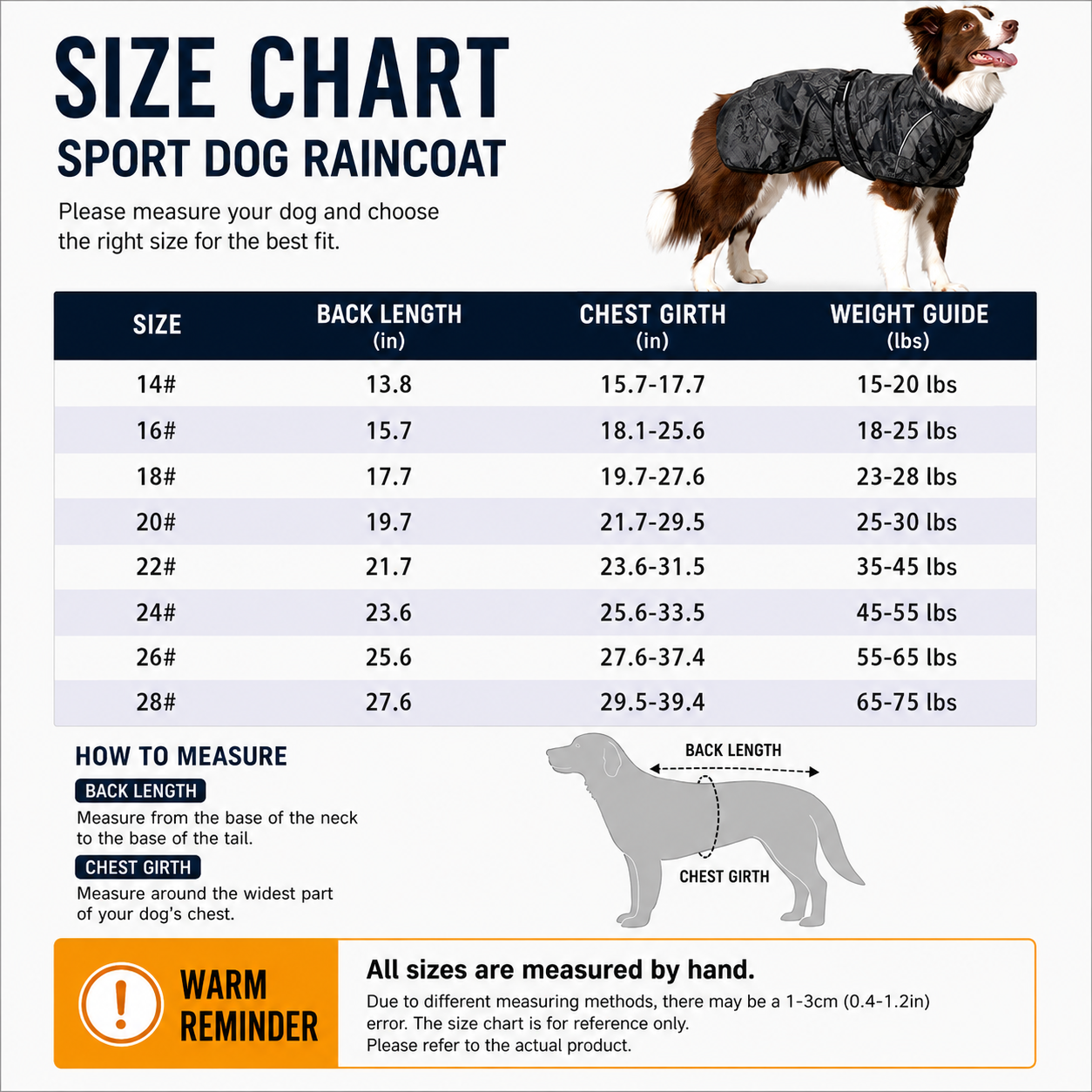 Waterproof Dog Raincoat – Camo Sport Rain Jacket with Reflective Trim | HoppePet