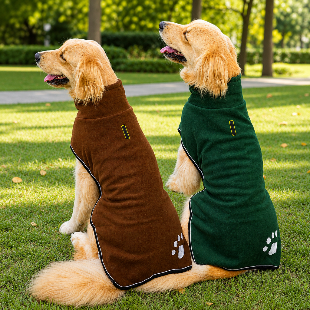 Waterproof Fleece Dog Coat with Belly Coverage – For Dachshunds & Corgis | HoppePet