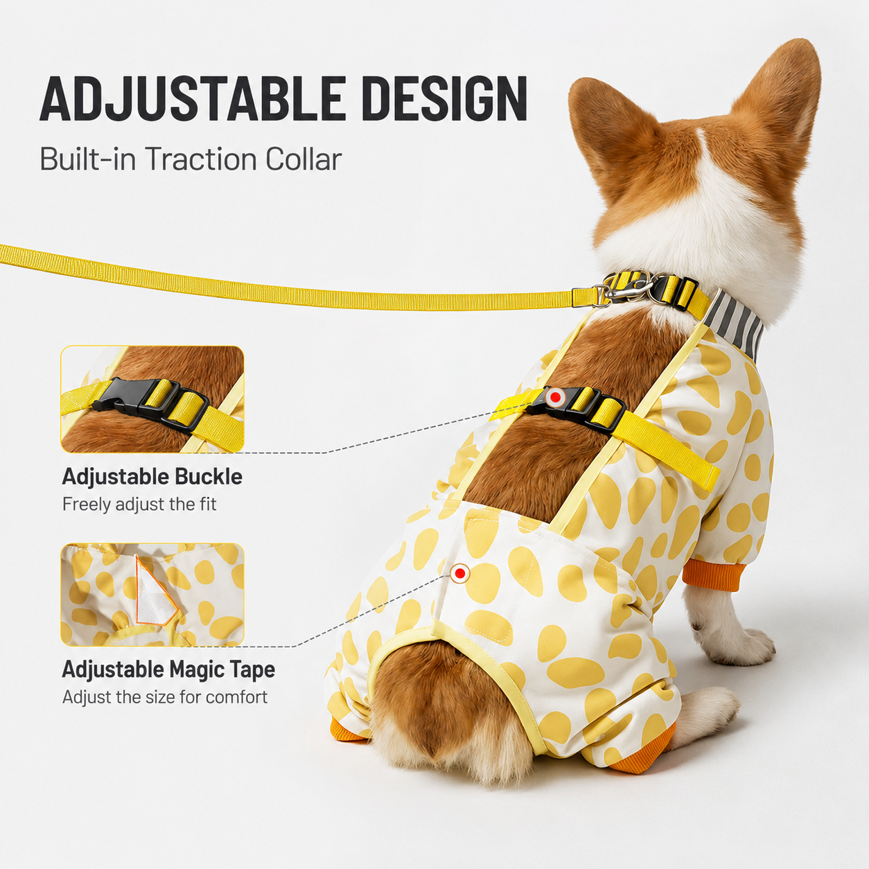 Dog Belly Protector Bodysuit – Waterproof Mud Suit for Corgis, Dachshunds & Short-Leg Dogs | HoppePet
