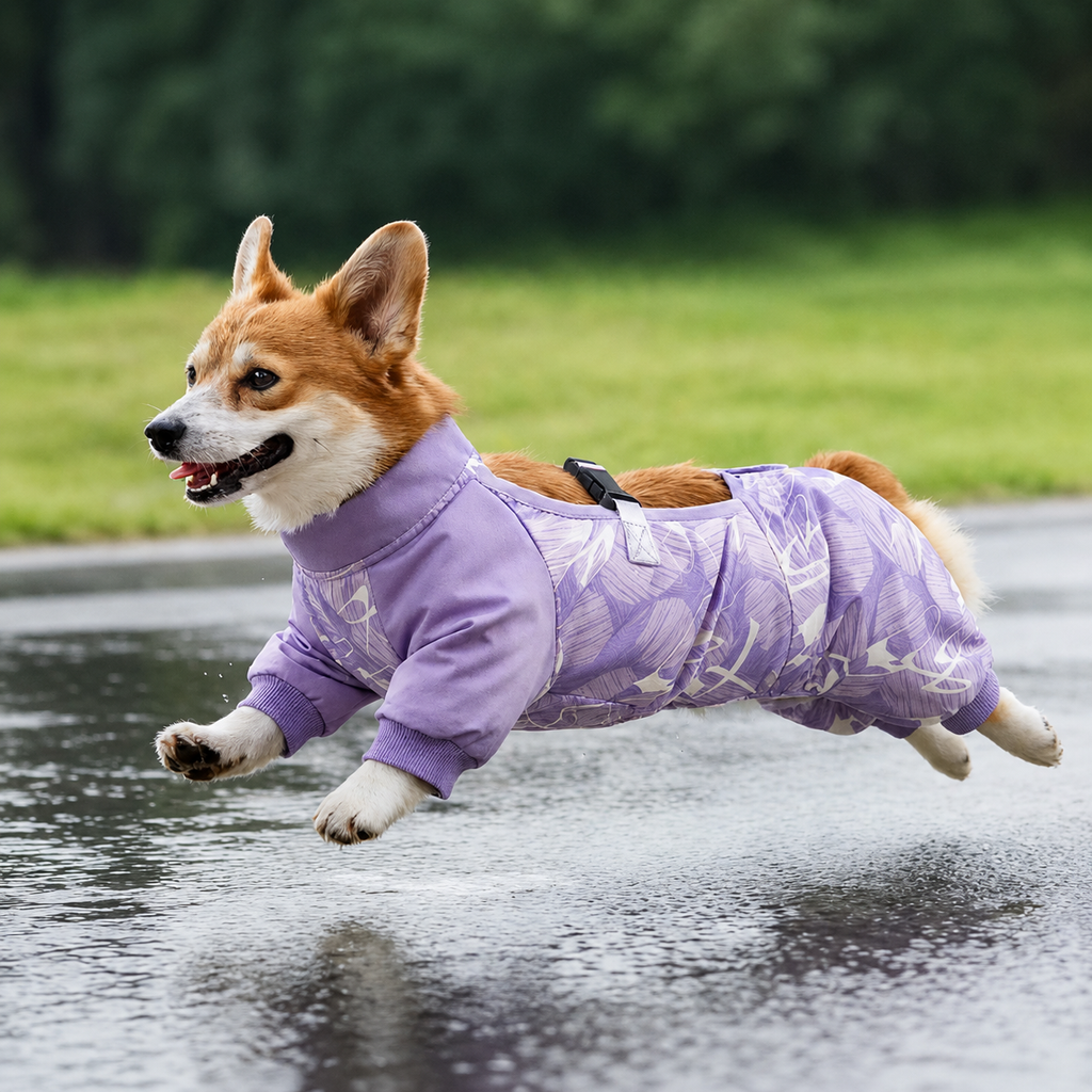 Dog Belly Protector Bodysuit – Waterproof Mud Suit for Corgis, Dachshunds & Short-Leg Dogs | HoppePet