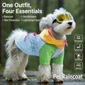 4-in-1 Dog Outdoor Jacket – Raincoat, Windbreaker & Sun Protection Lightweight Sportswear | HoppePet