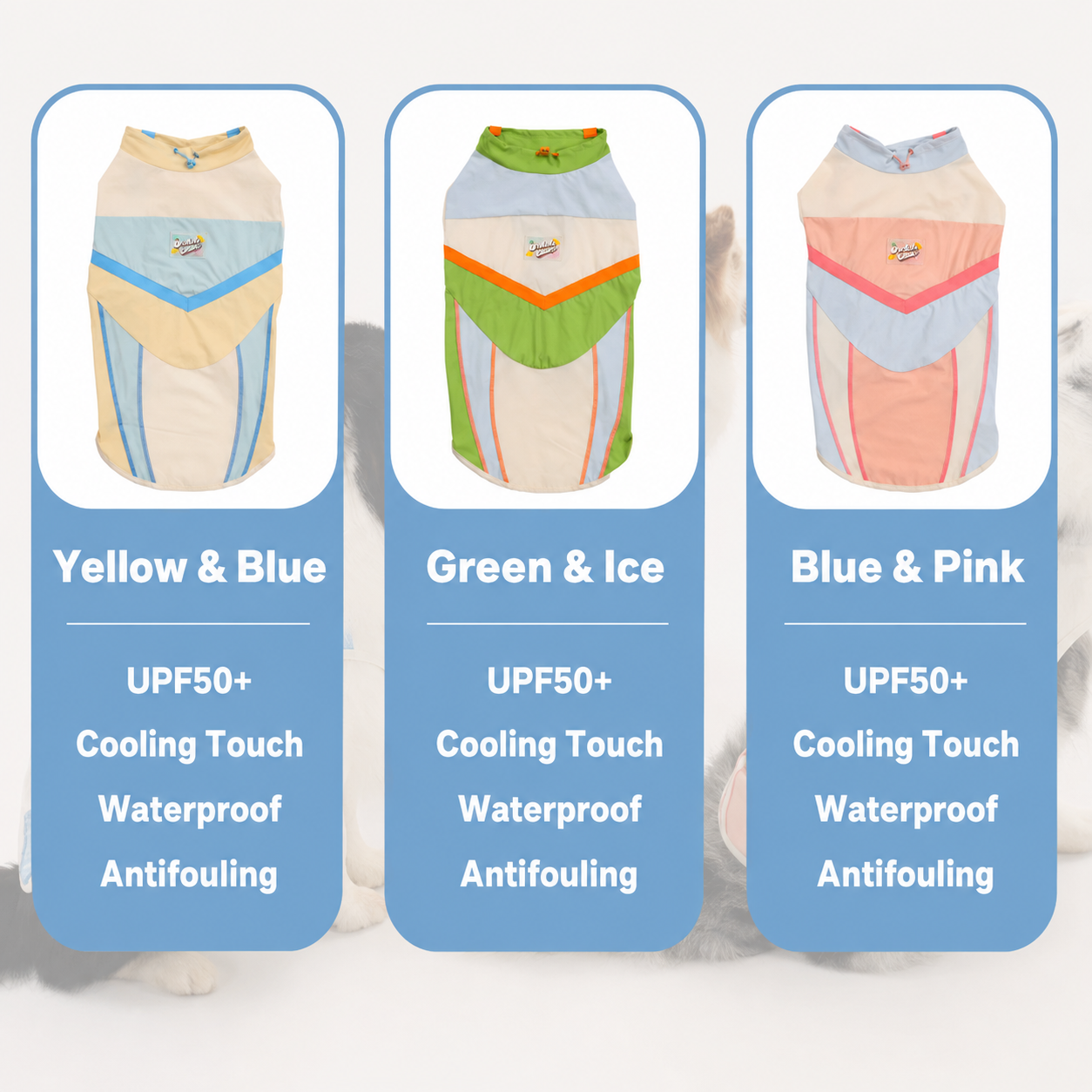 UPF 50+ Dog Cooling Shirt – Breathable Sun Protection Sports Vest for Everyday Wear | HoppePet