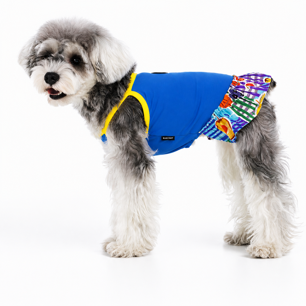 Floral Summer Pet Dress for Dogs & Cats – Stretchy Spring Dress with Colorful Bloom Print | HoppePet