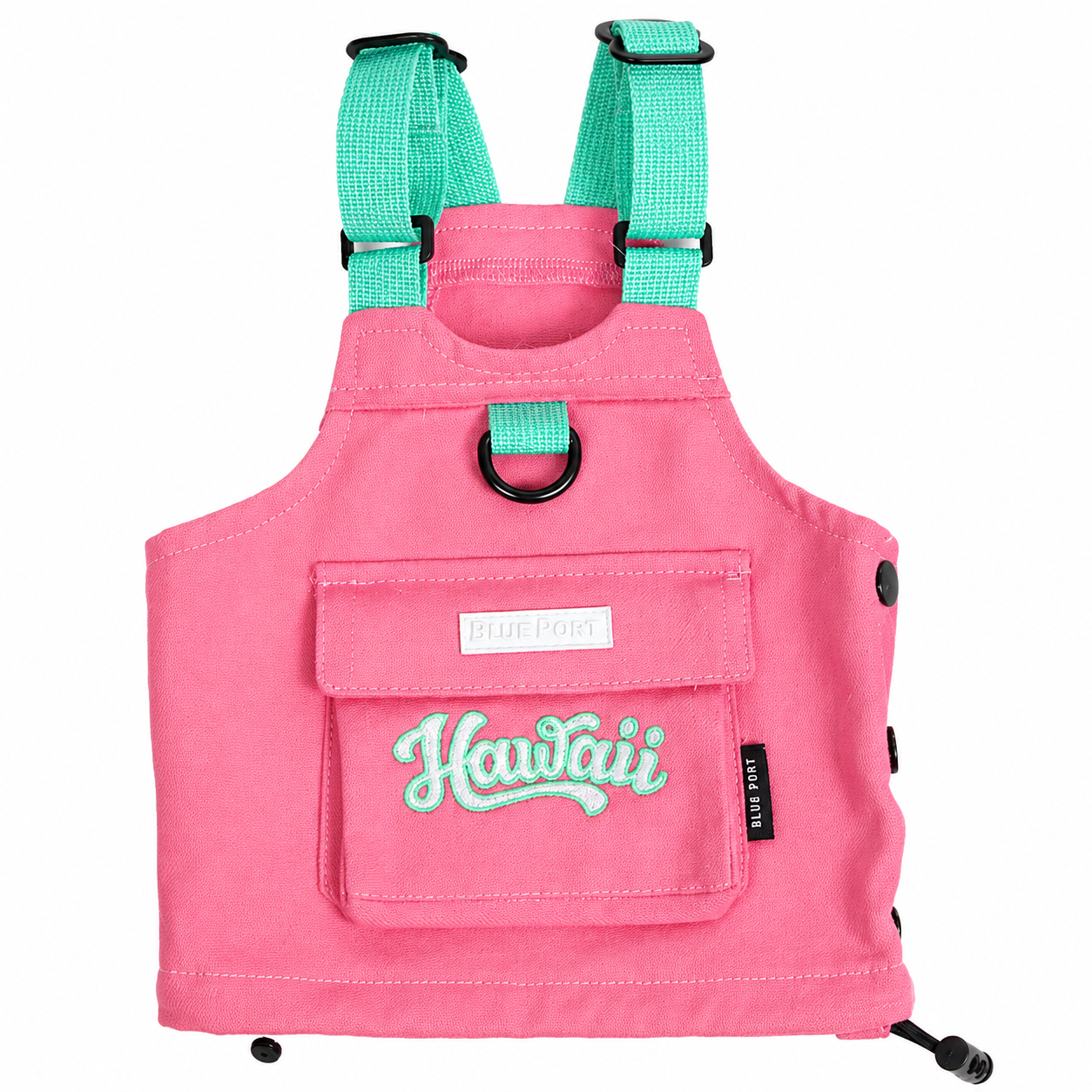 Retro Striped Dog Harness Vest – Colorblock Streetwear for Small Dogs | HoppePet