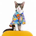 Citrus Hawaiian Shirt for Dogs & Cats – Tropical Summer Beach Shirt with Button-Up Design | HoppePet