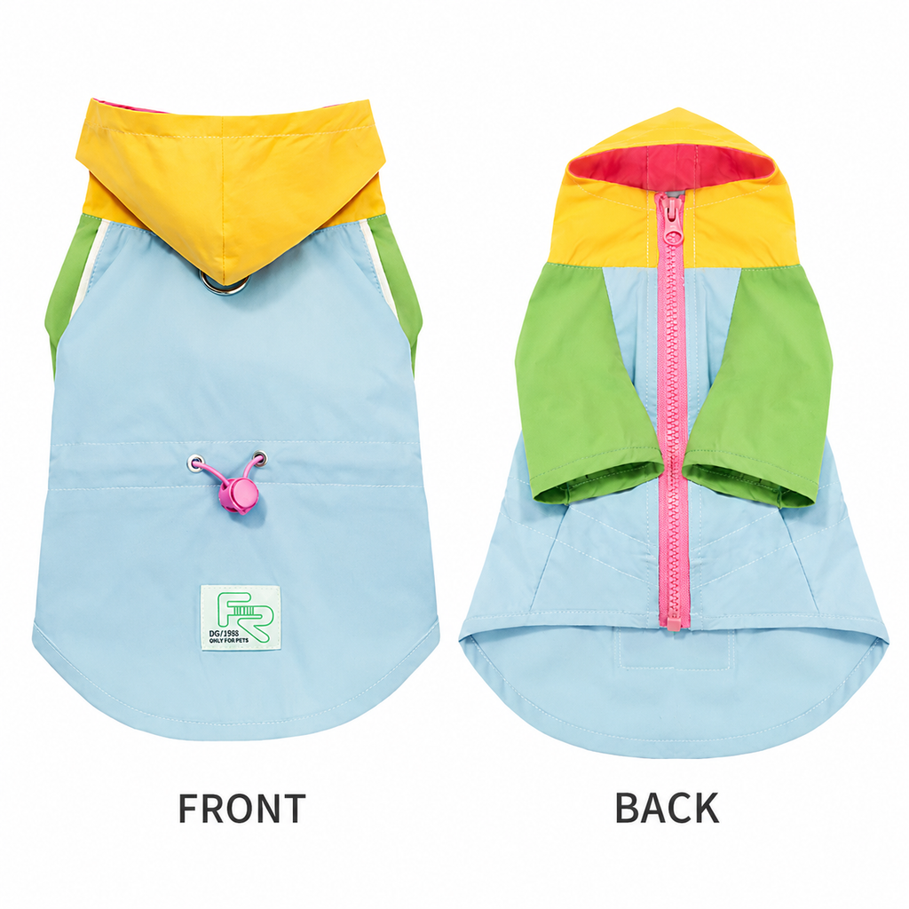 4-in-1 Dog Outdoor Jacket – Raincoat, Windbreaker & Sun Protection Lightweight Sportswear | HoppePet