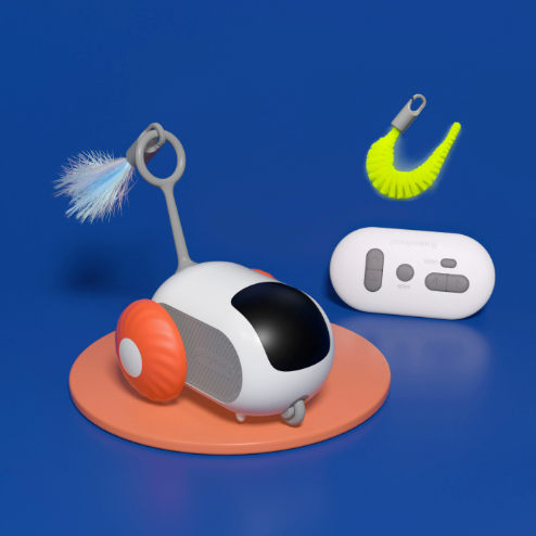 Smart Chase Pet Toy Car™ – Interactive Motion Toy for Cats & Small Dogs
