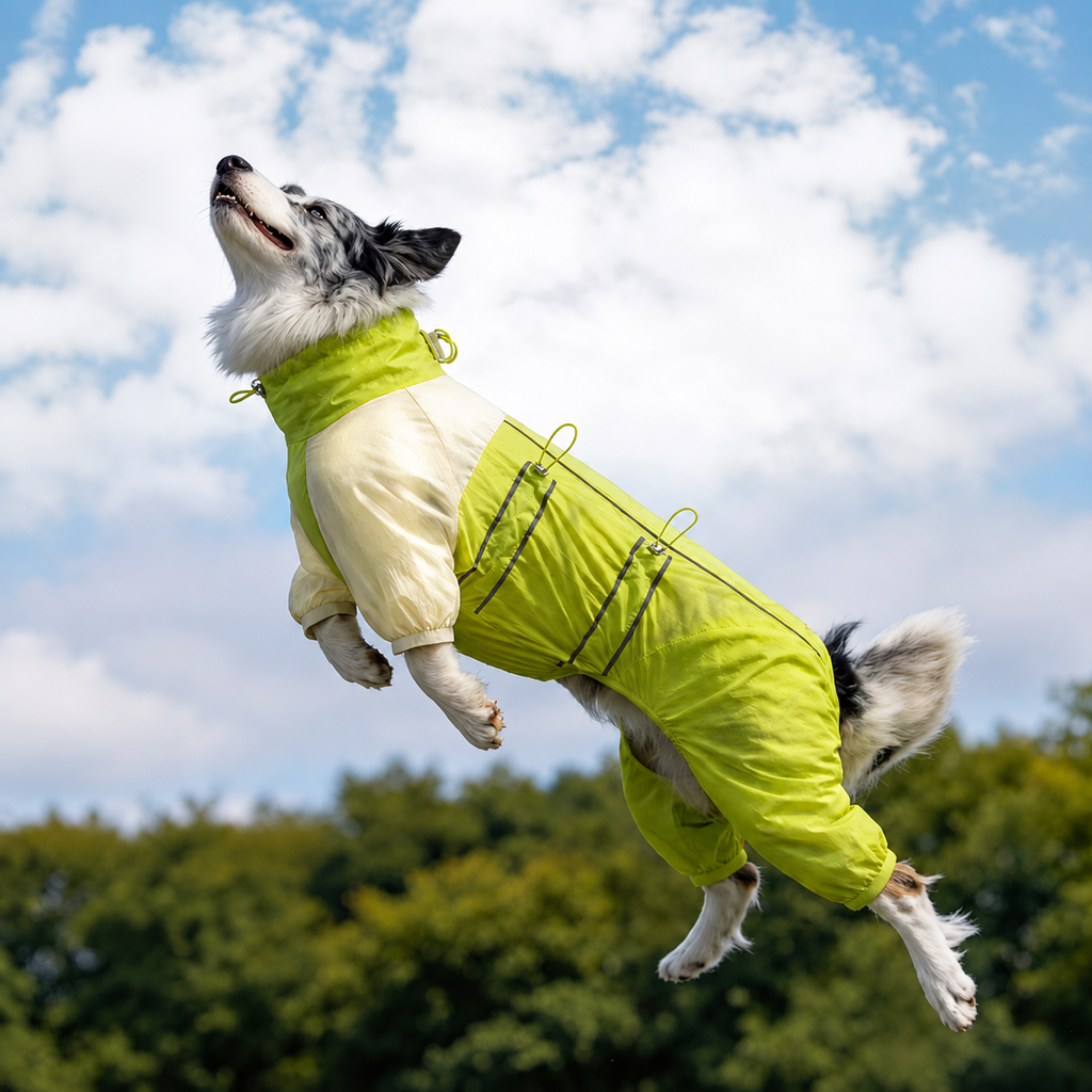UPF 50+ Dog Sun Protection Suit – Full-Body UV & Bug Barrier Jumpsuit for Medium & Large Dogs | HoppePet