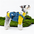 Denim Dog Harness Vest – Adventure Utility Jacket with D-Ring | HoppePet