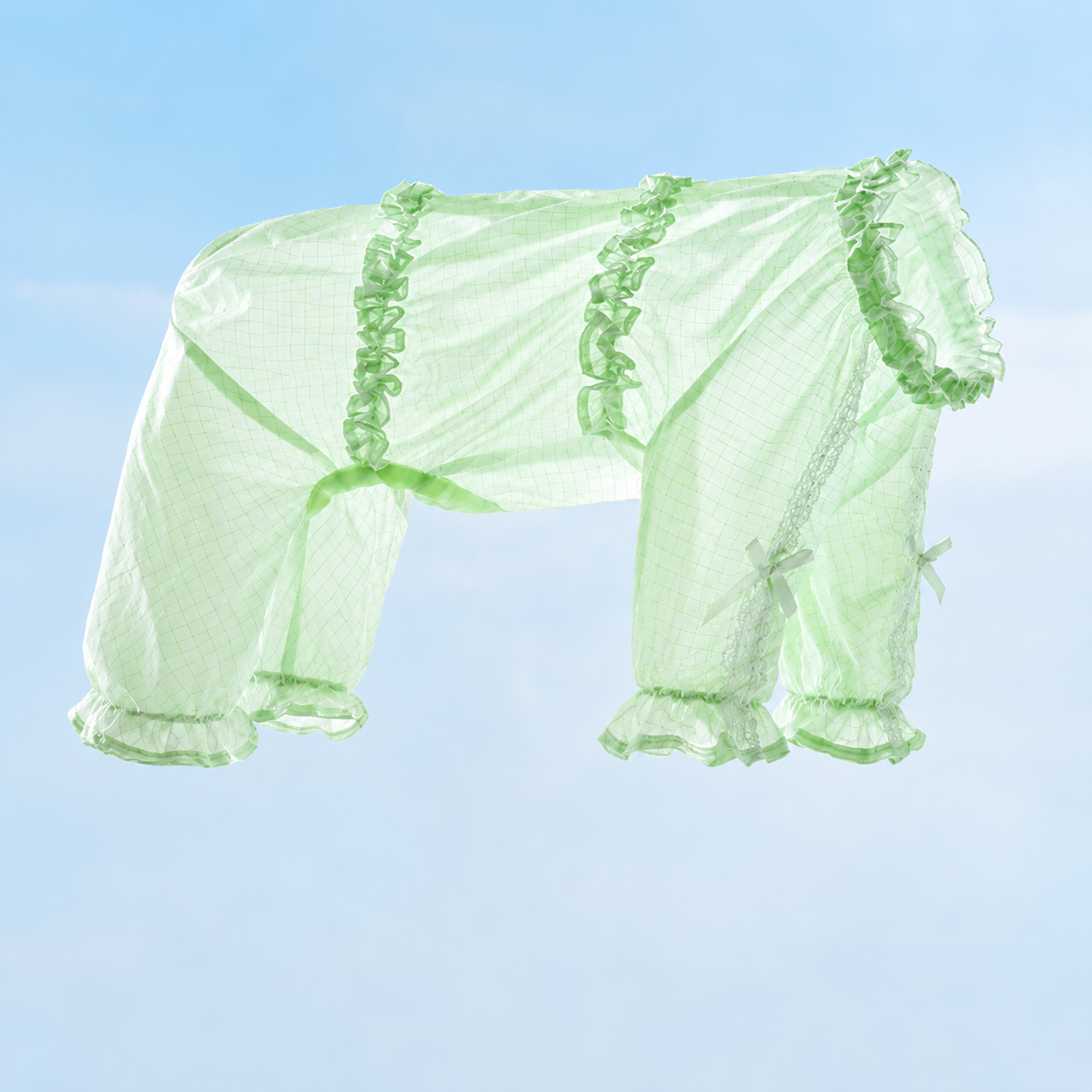 Ballet-Style Dog Sun Protection Suit – Cute Full-Body Pastel Onesie for Small Dogs | HoppePet