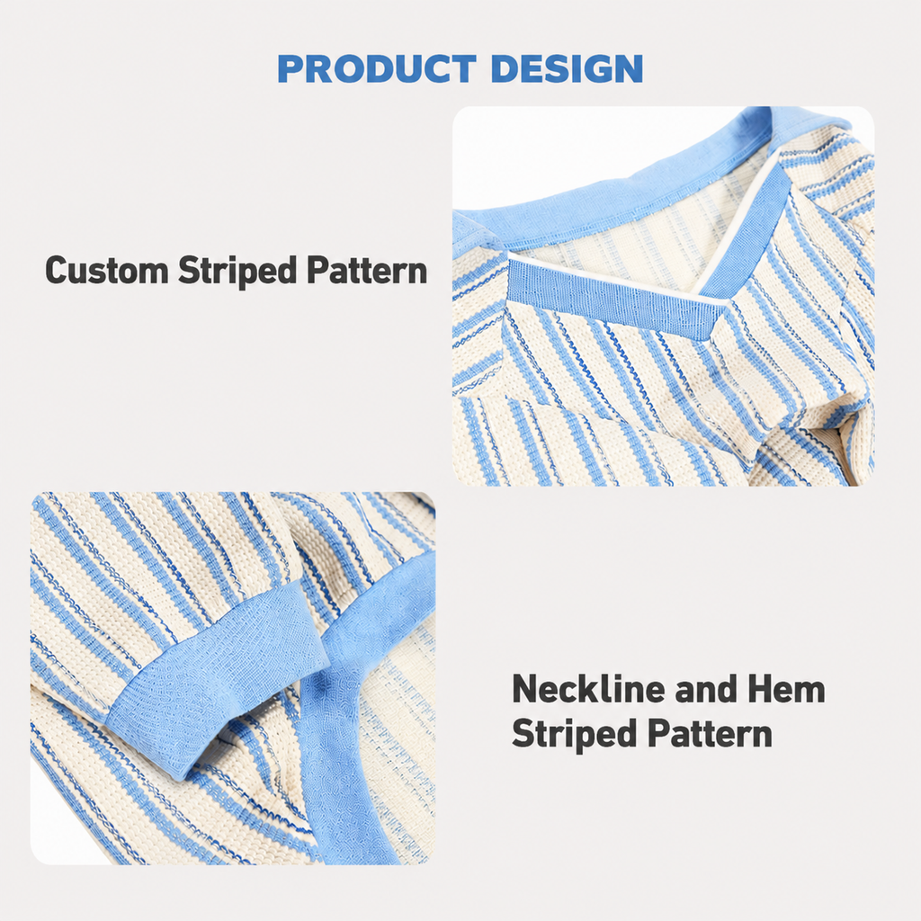 Striped Dog T-Shirt – Classic Long-Sleeve Basic Shirt for Everyday Wear | HoppePet