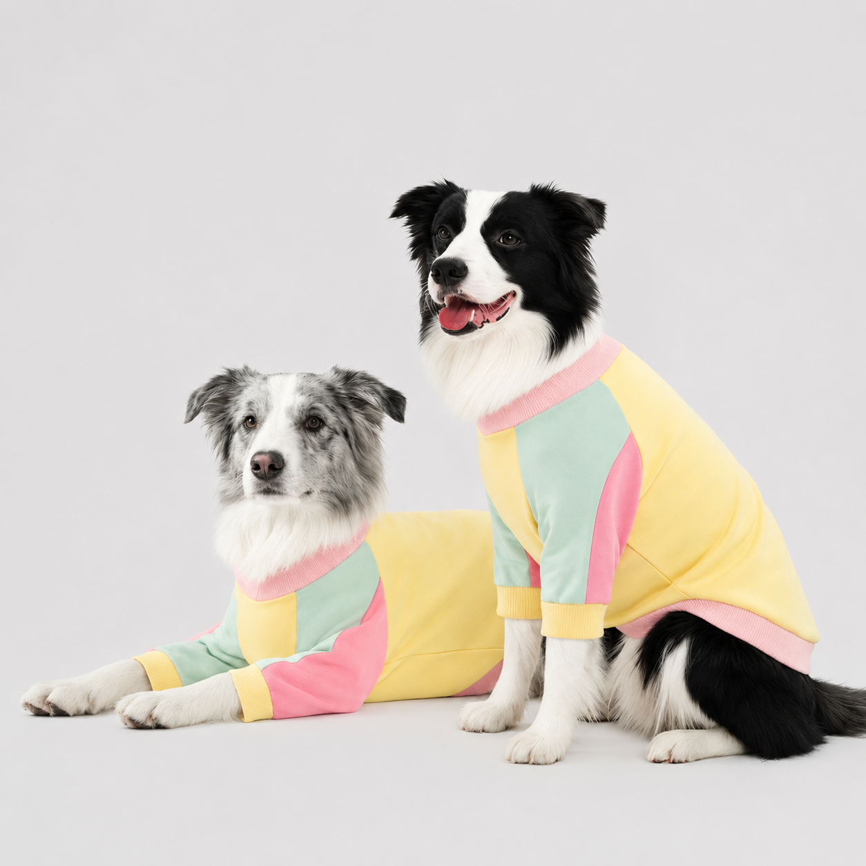 Retro Striped Dog Sweater – Full-Body Long-Sleeve Pullover for Large Dogs | HoppePet