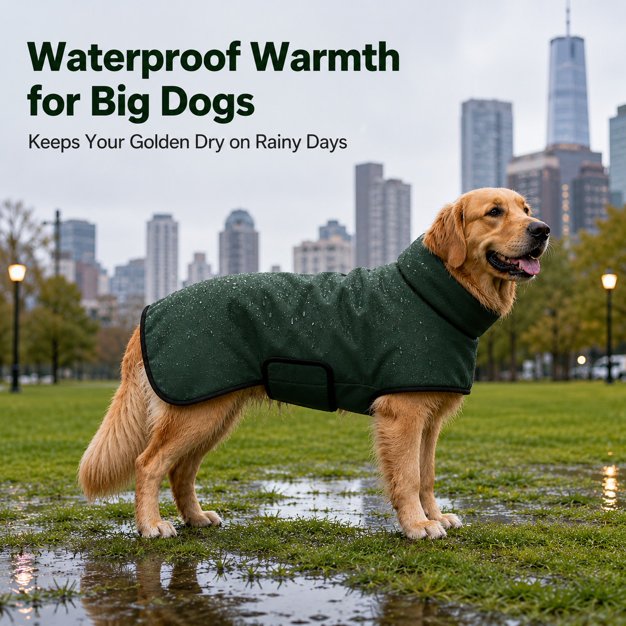Waterproof Fleece Dog Coat with Belly Coverage – For Dachshunds & Corgis | HoppePet