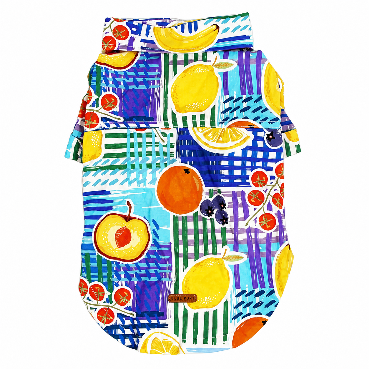 Citrus Hawaiian Shirt for Dogs & Cats – Tropical Summer Beach Shirt with Button-Up Design | HoppePet