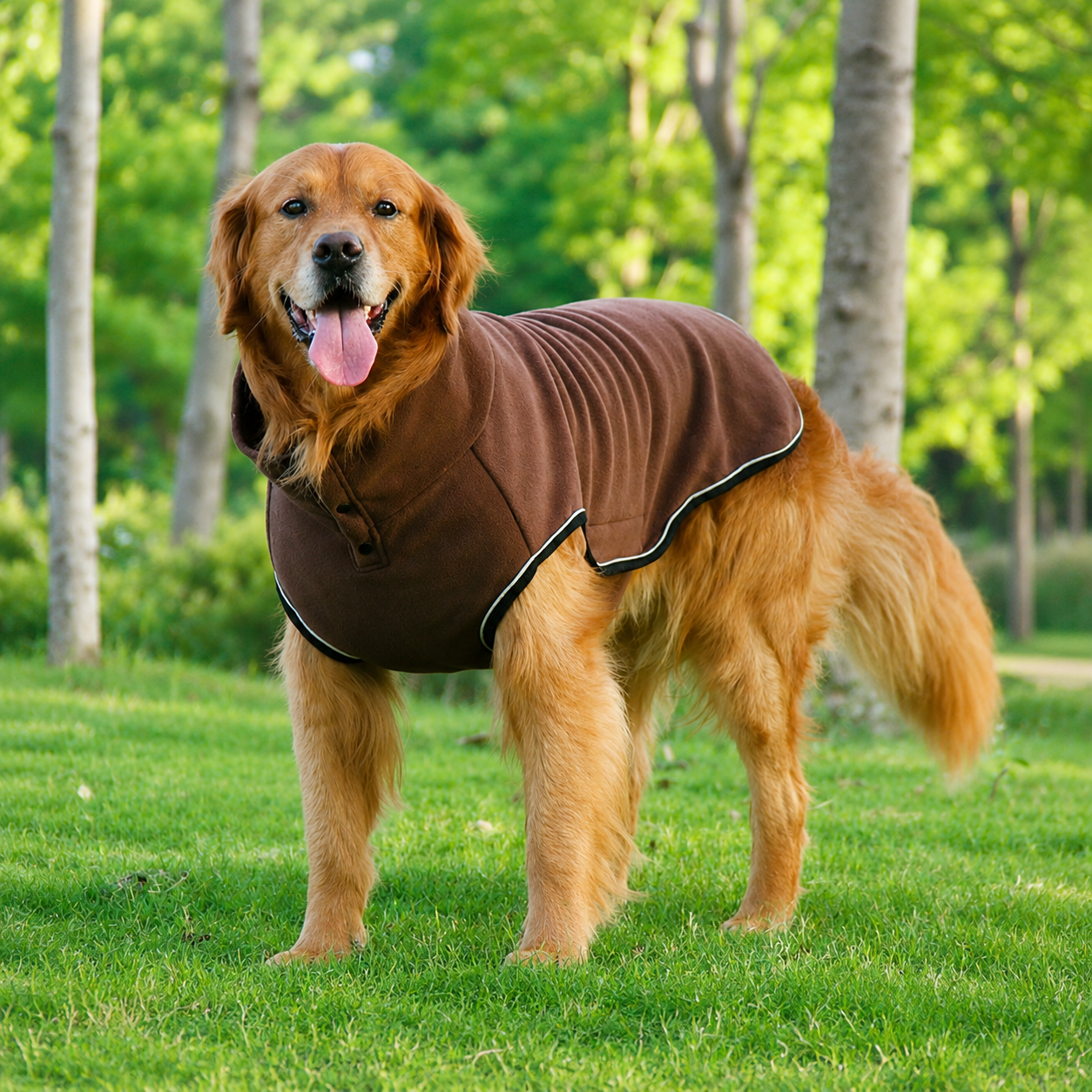Waterproof Fleece Dog Coat with Belly Coverage – For Dachshunds & Corgis | HoppePet