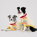 Retro Striped Dog Sweater – Full-Body Long-Sleeve Pullover for Large Dogs | HoppePet